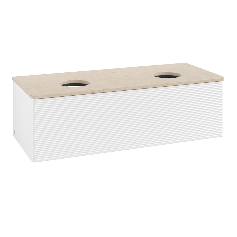Wastafelonderkast Antao 1200x360x500mm White Matt Lacquer K35113MT