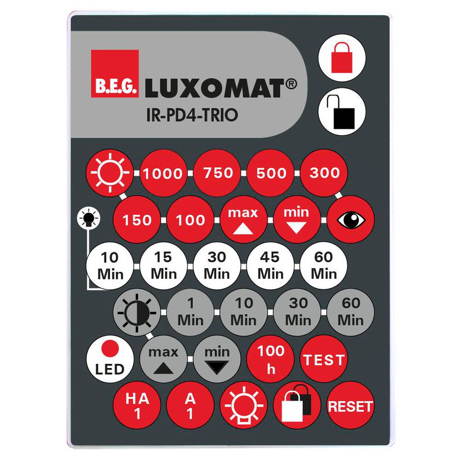 IR afstandsbediening PD4-TRIO Plafondmontage -