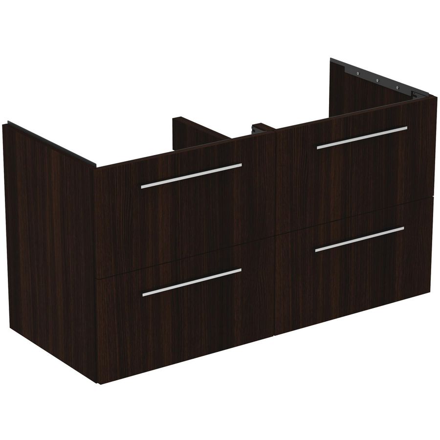 Wastafelmeubel I.LIFE-B 120cm 4x la coffee donker eiken