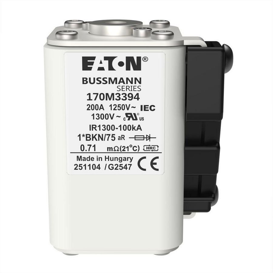 Zekering h. snelheid 200A AC 1250V 100kA compact 1 45 VVE=4