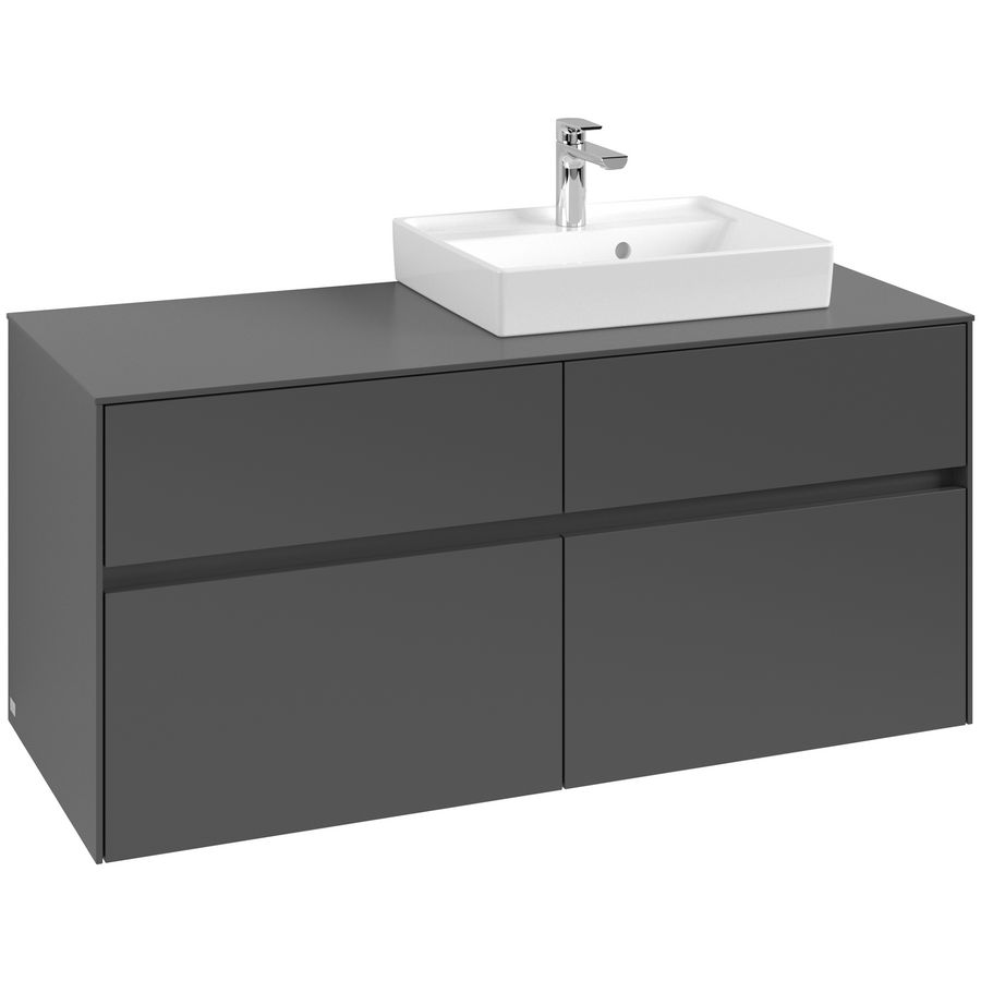 Wastafelonderkast Collaro 1200x548x500mm Graphite C07200VR
