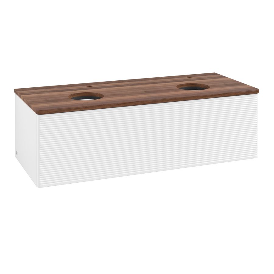 Wastafelonderkast Antao 1200x360x500mm White Matt Lacquer K35152MT