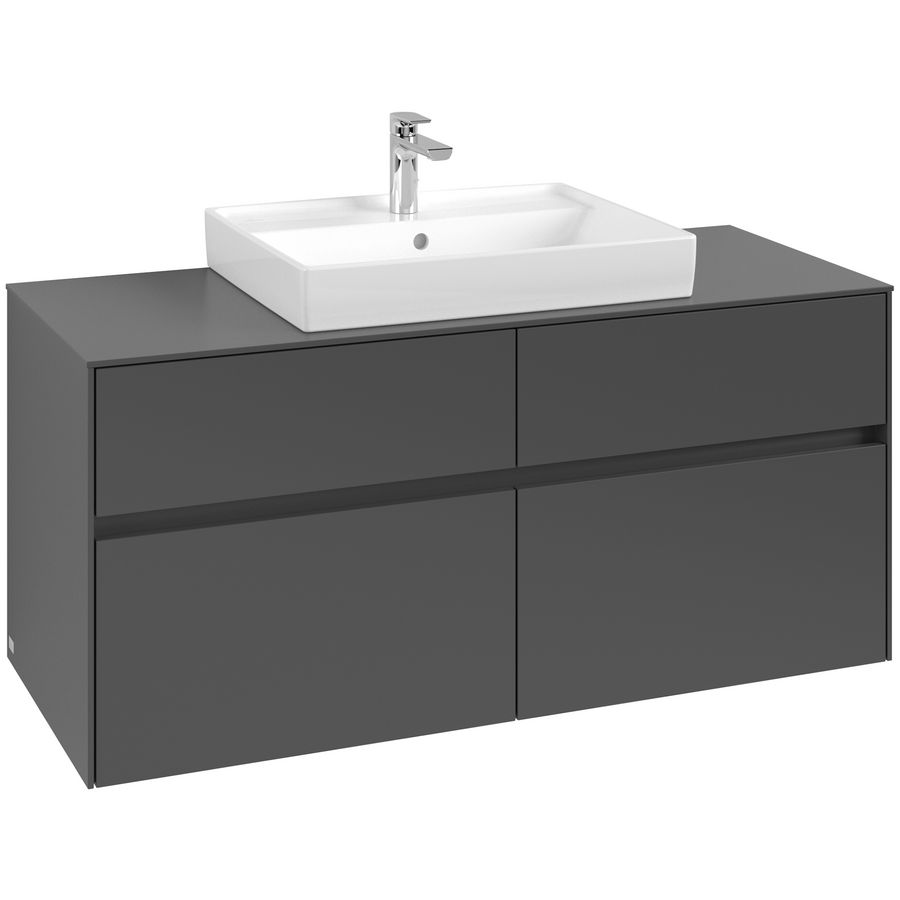 Wastafelonderkast Collaro 1200x548x500mm Graphite C08100VR