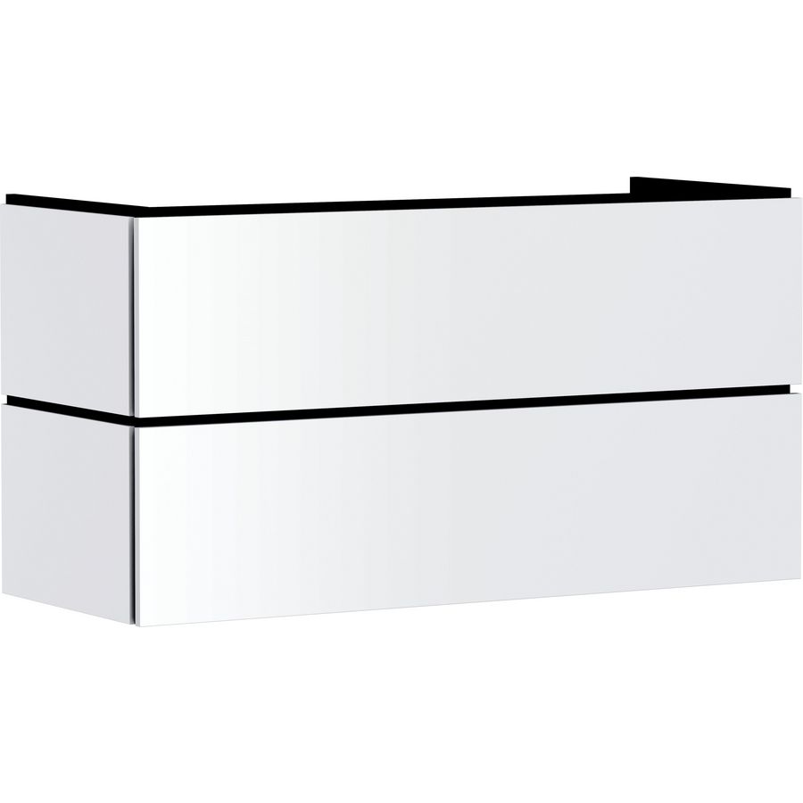 Badmeubel Xilesa E 1180/470+2 lades PushOpen wastafel mat wit