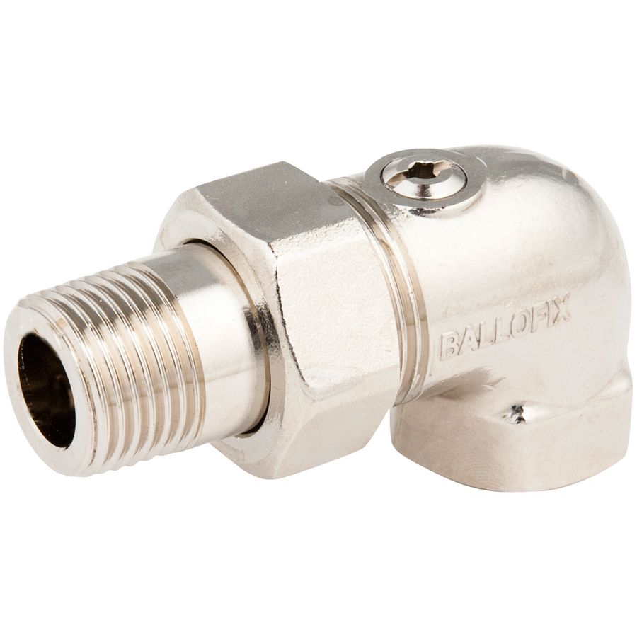 Voetventiel afsluitbaar vernikkeld haaks 1/2"bn.xbt. VVE=10