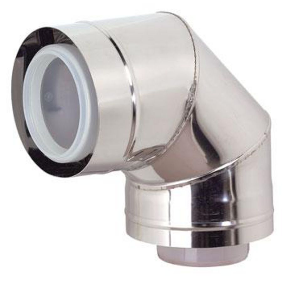 Rolux buitenwandsysteem bocht 87° conc 110/160 pp/inox