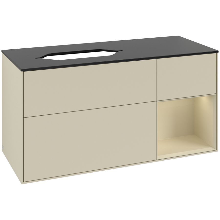 Wastafelonderkast Finion 1200x603x501mm S.Grey Matt Lacquer G692HJHJ