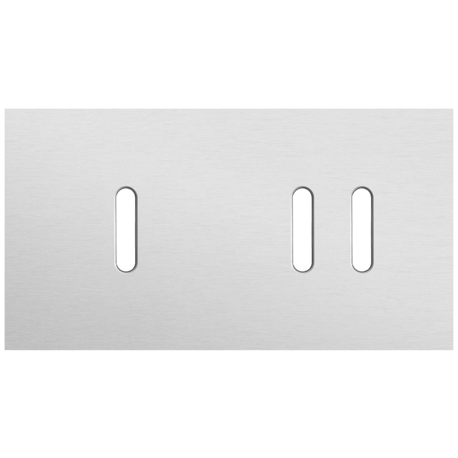 Tweevoudige afdekpl. horizontaal 71mm centerafstand een enke