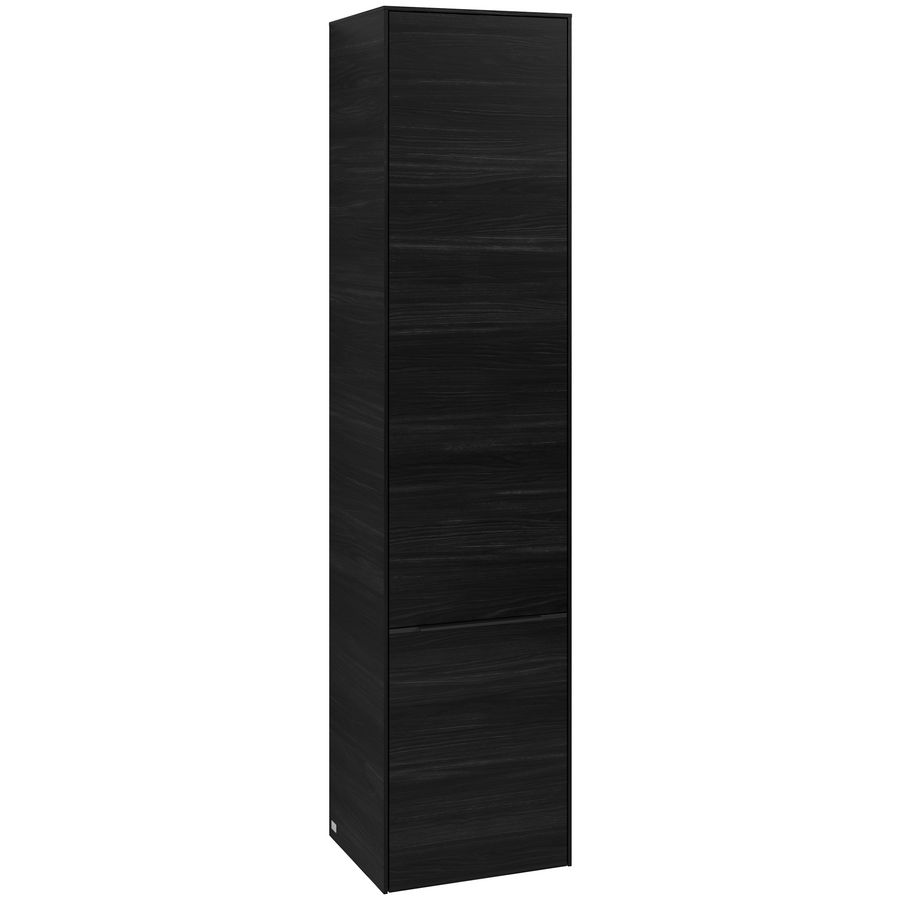 Hoge kast SUBWAY 3.0 400x1710x362mm Black Oak C58601AB greep Volcano Black