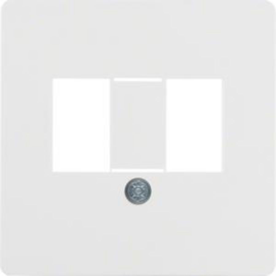 Centraalpl RJ-datacontds. 2v rechte uitg berker polar wit glans