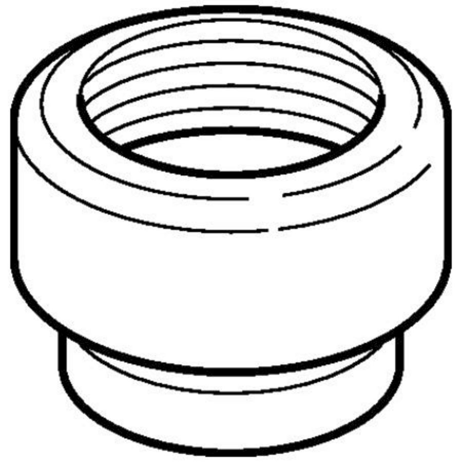Polyethyleen (PE) schroefbus versterkte uitvoering 50x1/2"bi.dr.