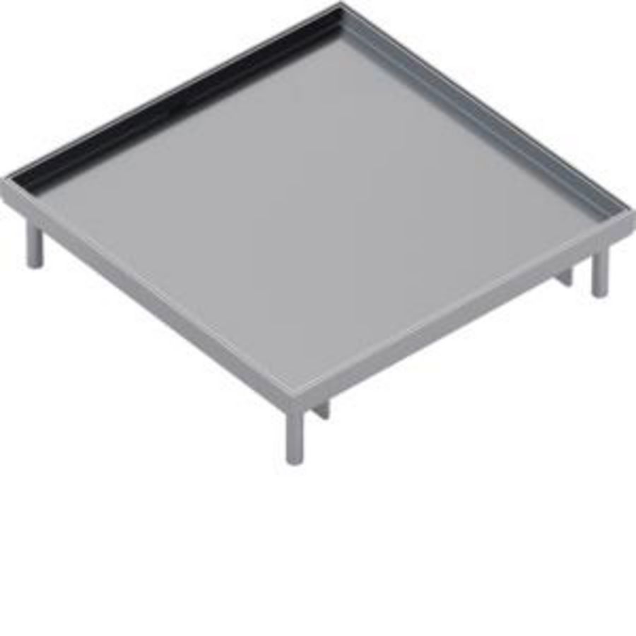 Nivelleerbare cassette Q16 320x320mm diepte 15mm blind rvs
