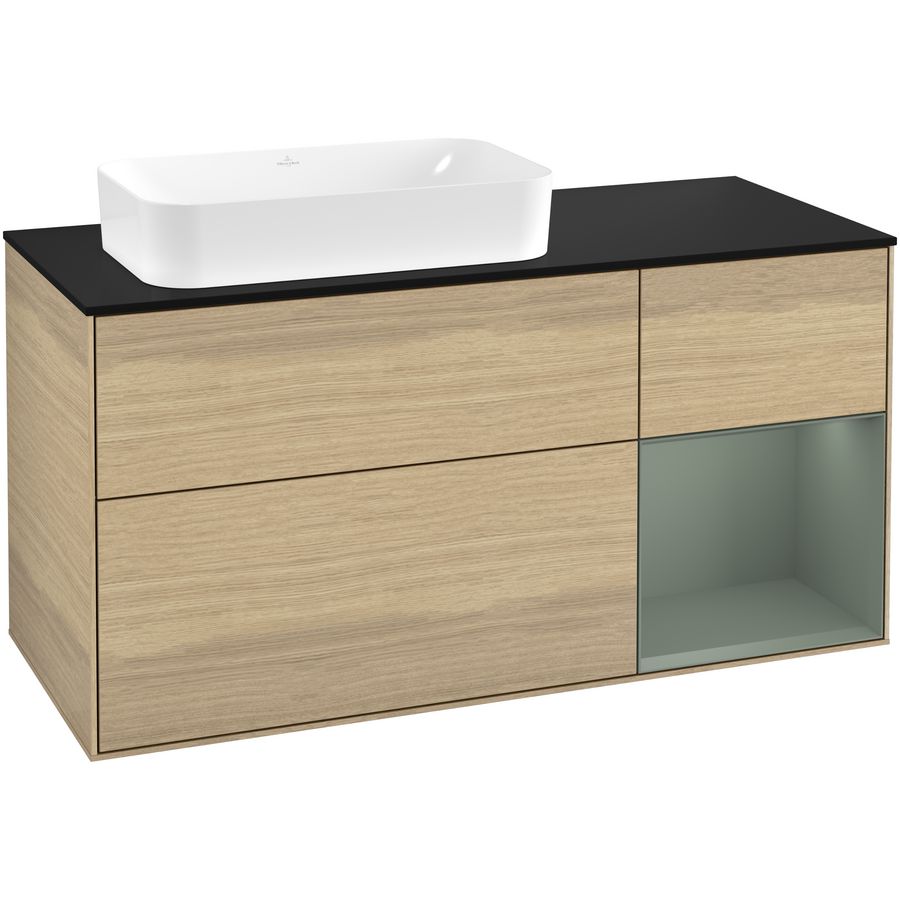 Wastafelonderkast Finion 1200x603x501mm Oak Veneer G282GMPC