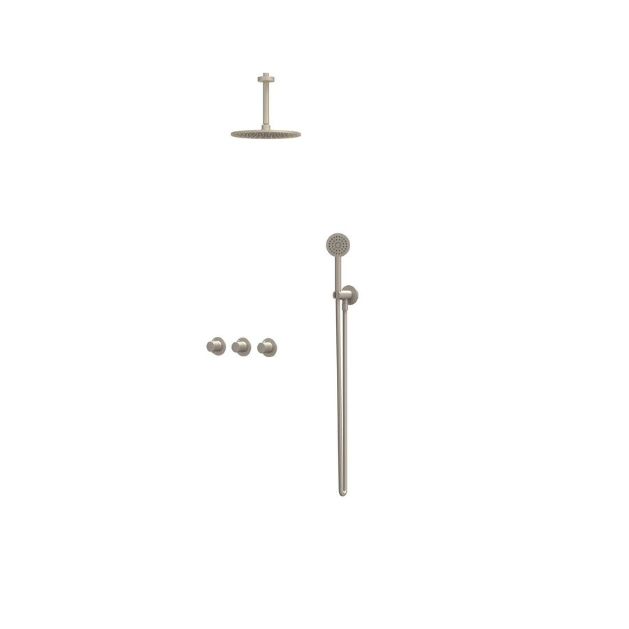 Afbouwdeel regendouche Combiset Nexus 4 inbouwthermostaat gebor. nickel CSN4EXGNCEBA excl. inbouwbox