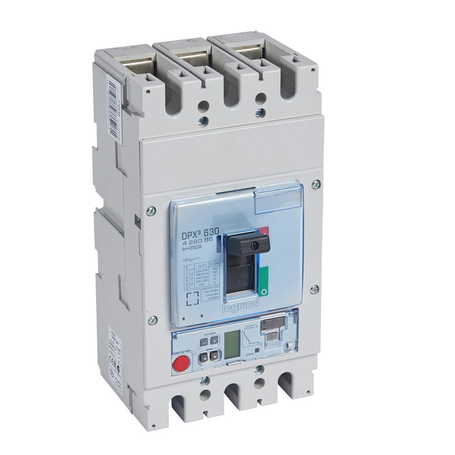 Vermogensschakelaar 630 elekt S2 3P 250A 100kA 400V DPX3