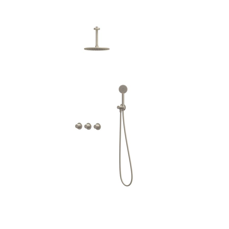 Afbouwdeel regendouche Combiset Nexus 4 inbouwthermostaat gebor. nickel CSN4EXGNCEBC excl. inbouwbox