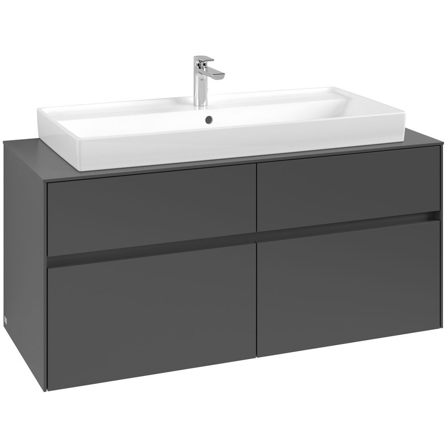 Wastafelonderkast Collaro 1200x548x500mm Graphite C09100VR