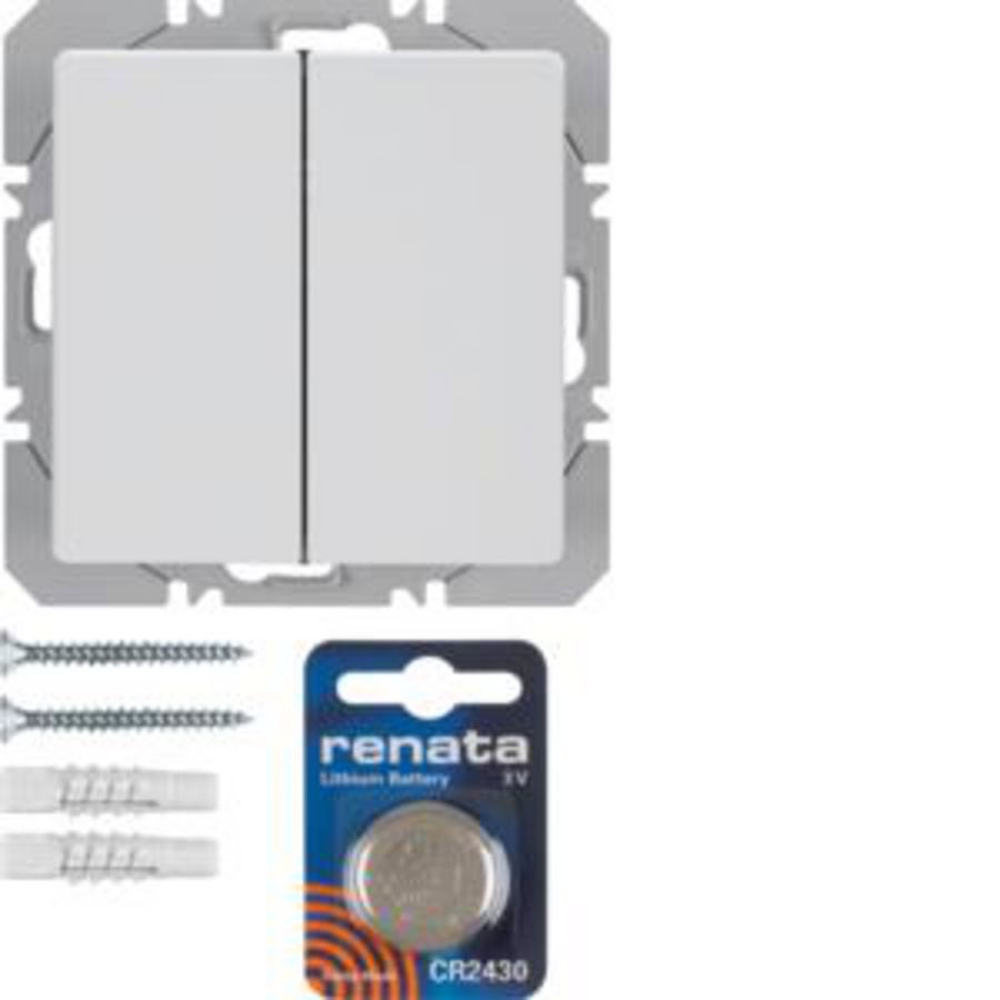 Vlakkewandzender KNX-RF 2-v batterij berker Q.1/Q.3/Q.7