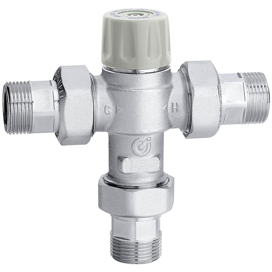 Thermos. mengventiel nf 079 met keerkleppen 3/4" 30-50°C.
