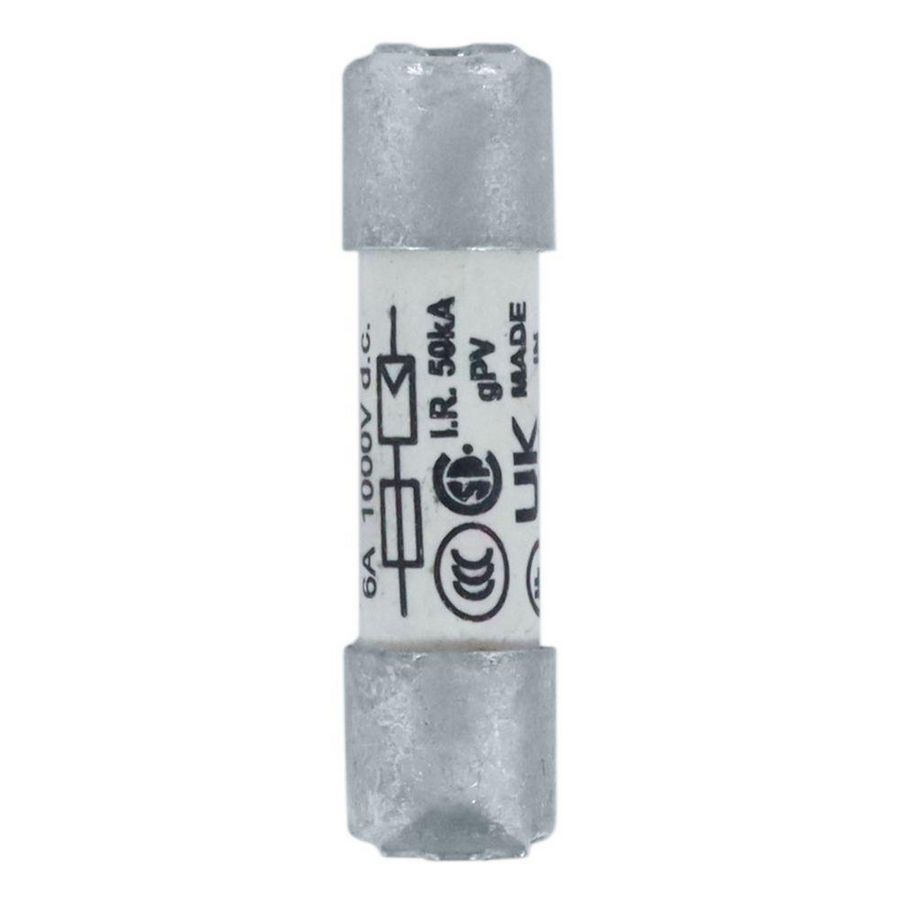 Zekering hoge snelheid 6A DC 1000V 50kA IEC 60269-6 VVE=10