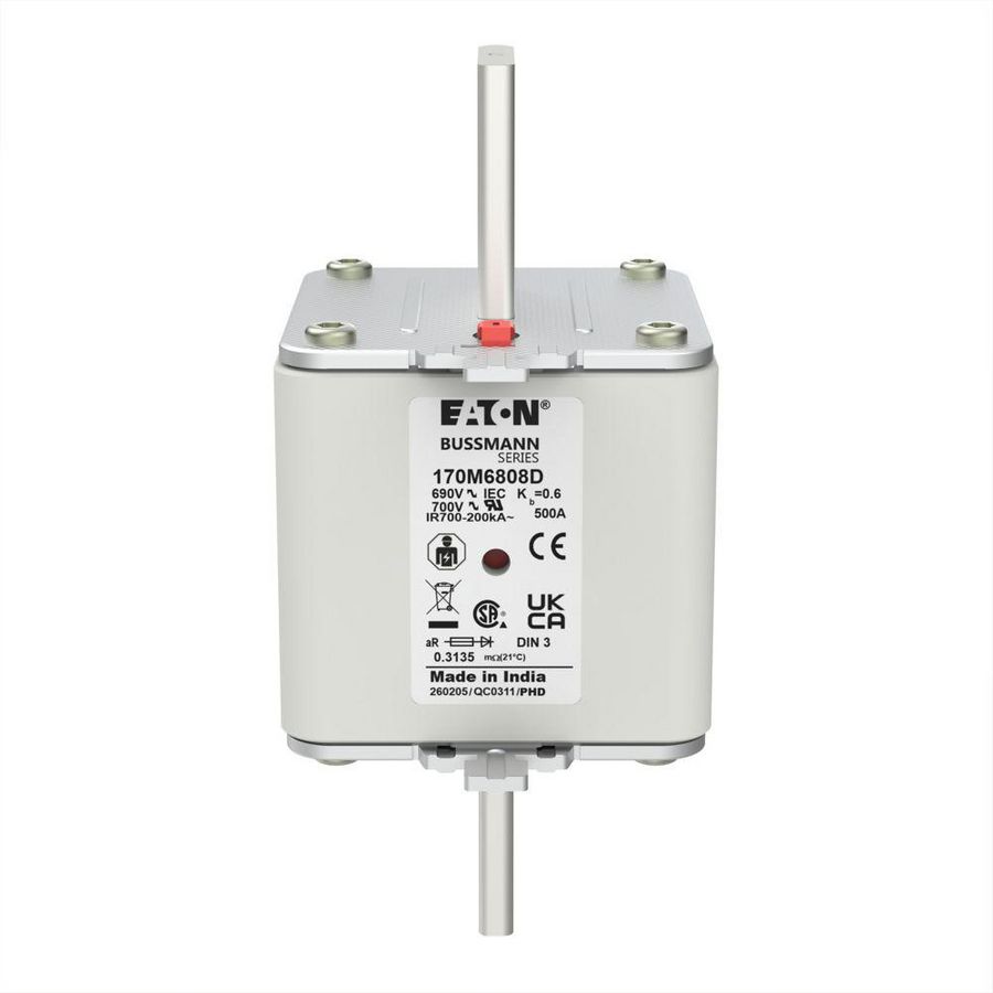 Zekering hoge snelheid 500A AC 690V 200kA DIN 3 aR DIN IEC