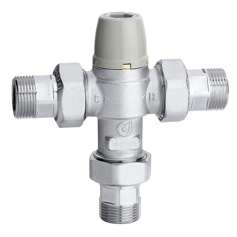 Therm. mengventiel met keerkleppen 3/4" 30-50 gr.c
