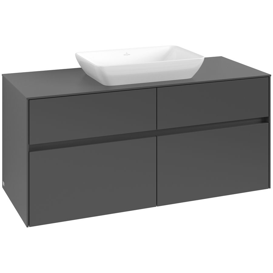 Wastafelonderkast Collaro 1200x548x500mm Graphite C112B0VR