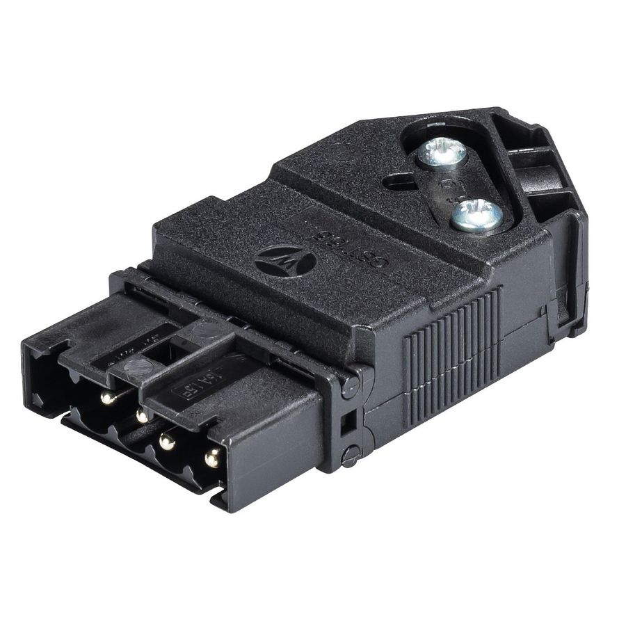 Stekerdeel met trekontlasting GST15I4S S1 zw1v zwart VVE=50