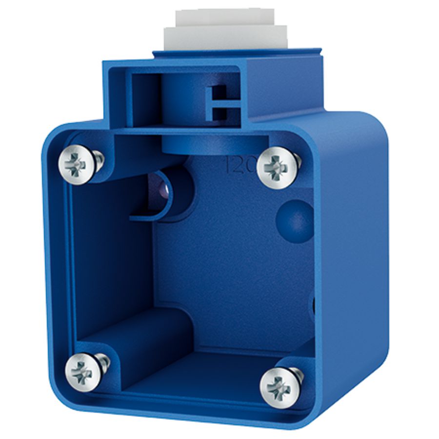 Onderbak SCHUKO contactdoos blauw
