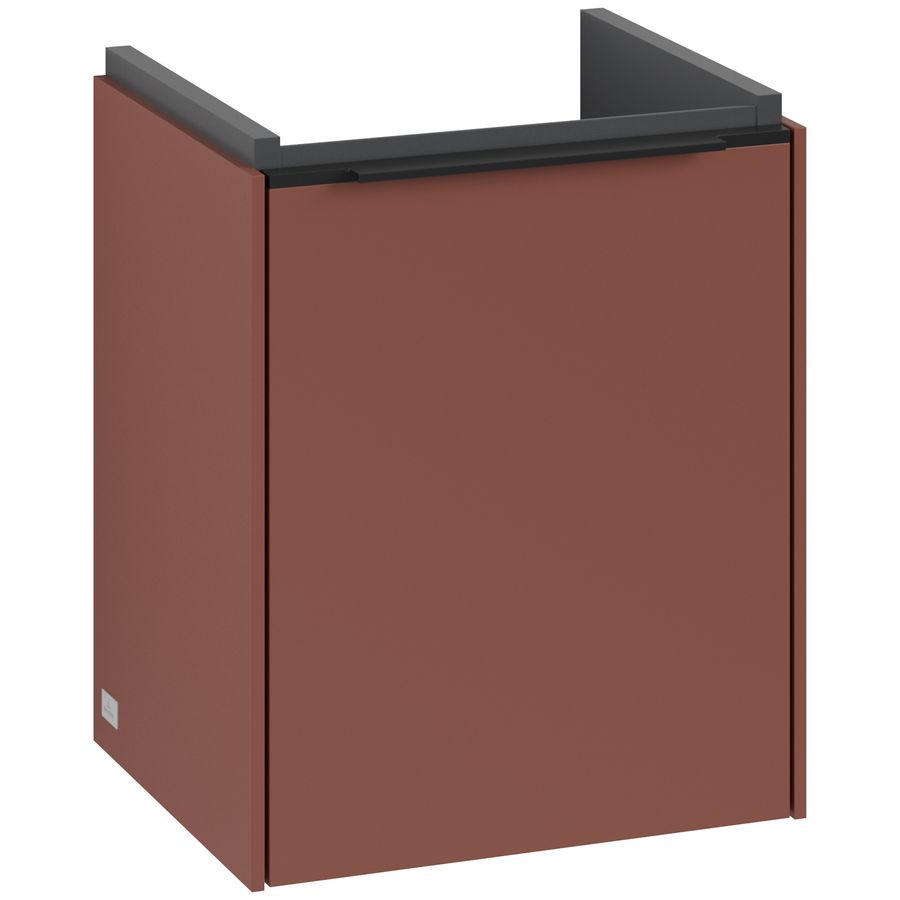 Wastafelonderkastkast SUBWAY 3.0 351x429x309mm Wine Red C58401AH greep Volcano Black