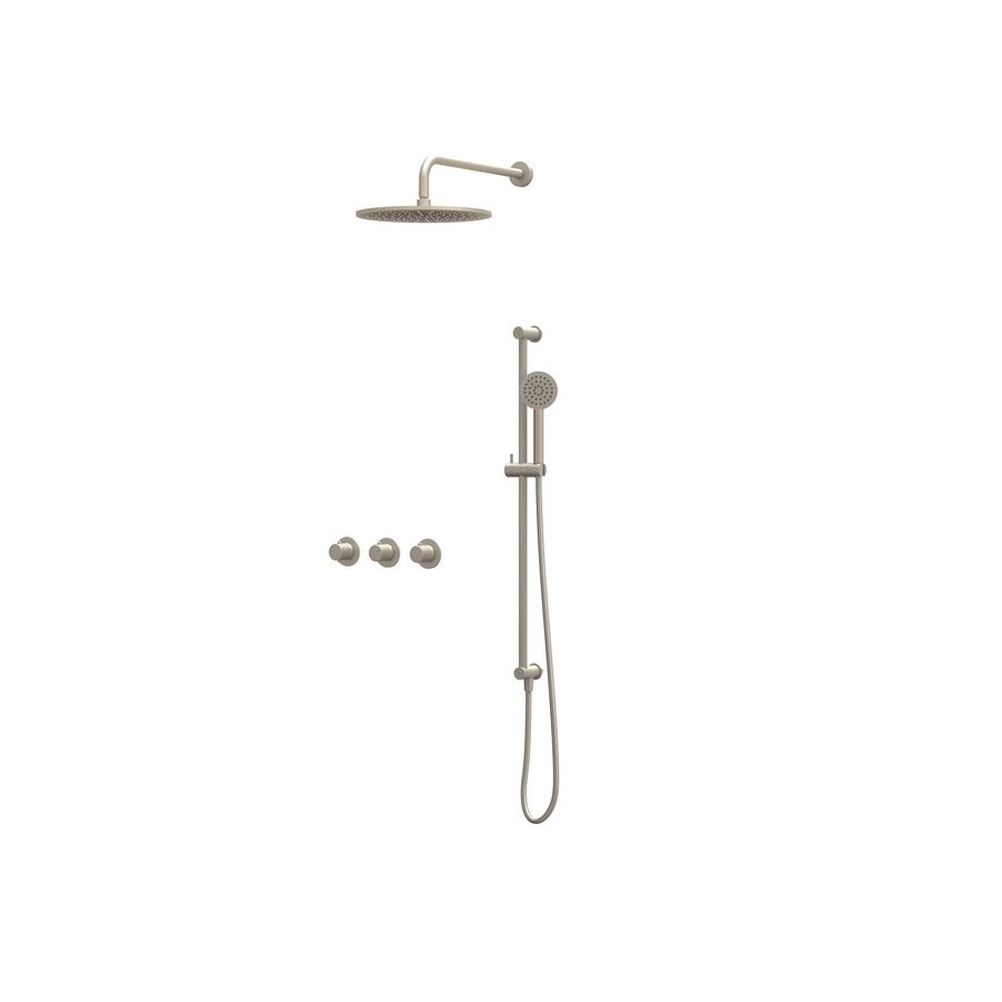 Afbouwdeel regendouche Combiset Nexus 4 inbouwthermostaat gebor. nickel CSN4EXGNCFAB excl. inbouwbox