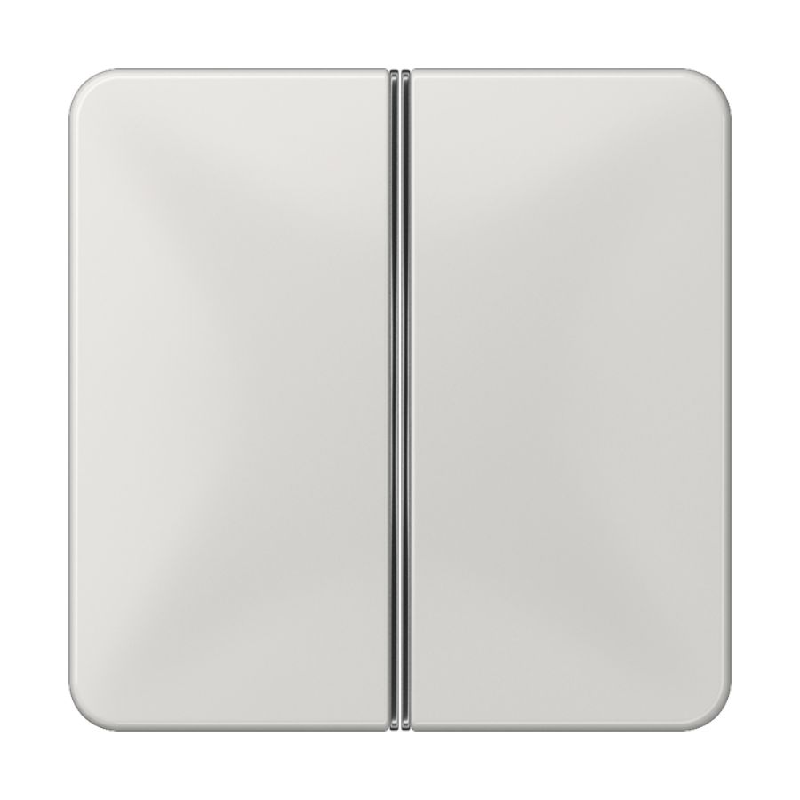 Tastafdekking 2-voudig compleet CD lichtgrijs KNX