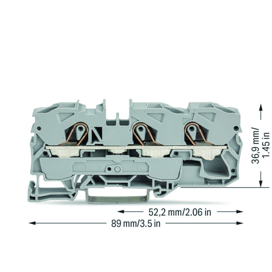 3-draads rijg 10mm² voor Ex e II-2010-1301 VVE=25