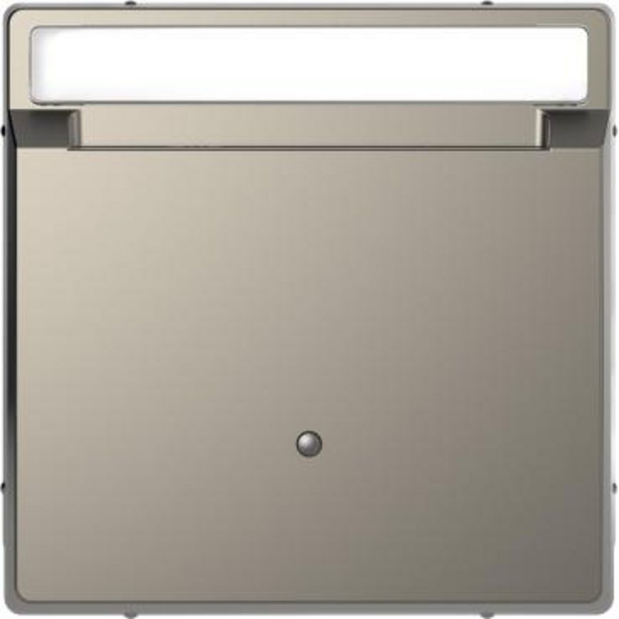 Kaartschakelaar met tekstvenster Nikkel metallic SysD