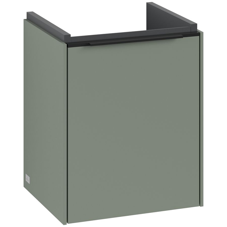 Wastafelonderkastkast SUBWAY 3.0 351x429x309mm Soft Green C58401AF greep Volcano Black