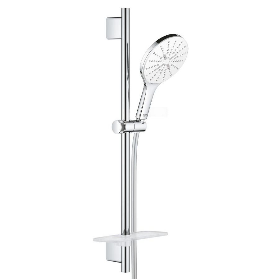 Glijstangset rainshower 150 smartact. 60cm moonwhite