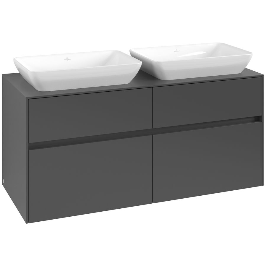 Wastafelonderkast Collaro 1200x548x500mm Graphite C11500VR