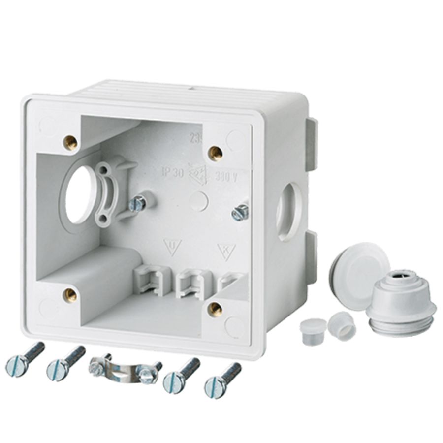 inbouwdoos tbv 16A en 32A CEE Wandcontactdoos recht