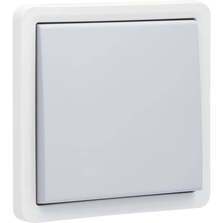 Spuitwaterdichte niet-verlichtbare enkel knop 10A/ 250V insteekklemmen grijs excl. montagedoos