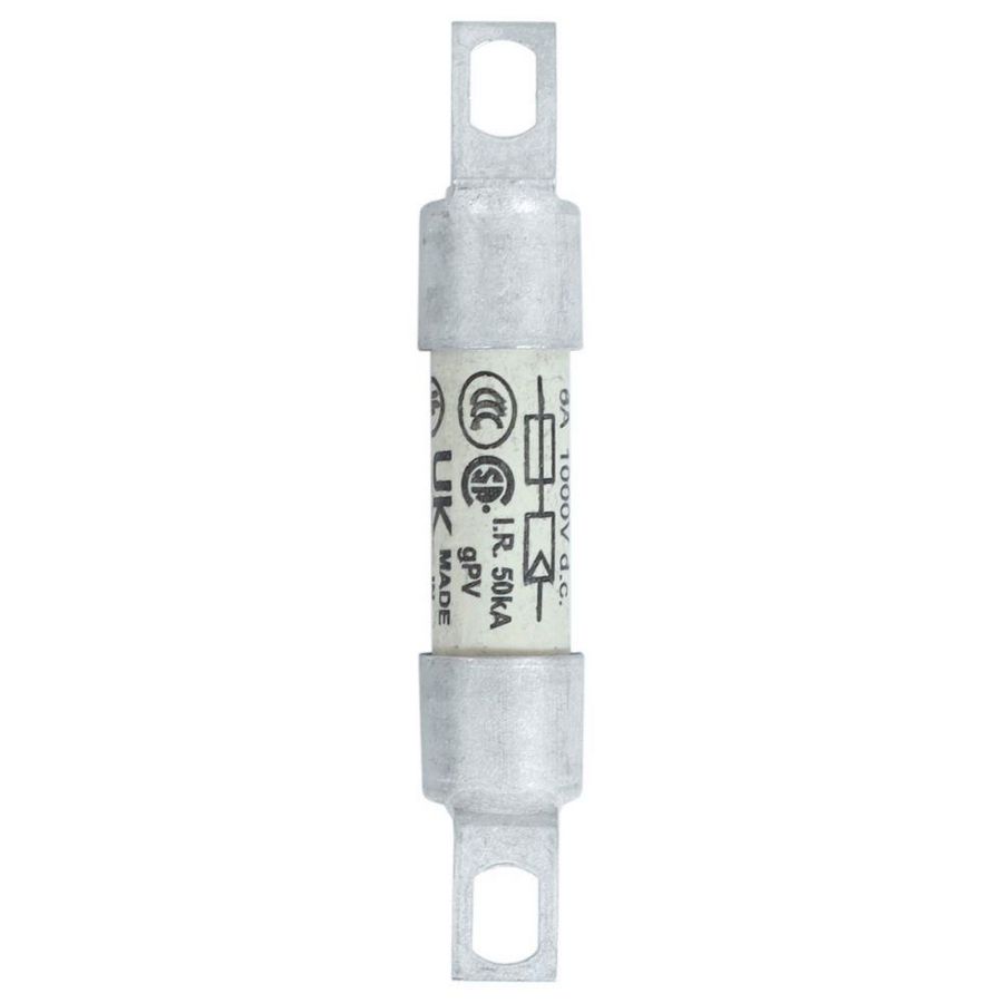 Zekering hoge snelheid 6A DC 1000V 50kA IEC 60269-6 VVE=10