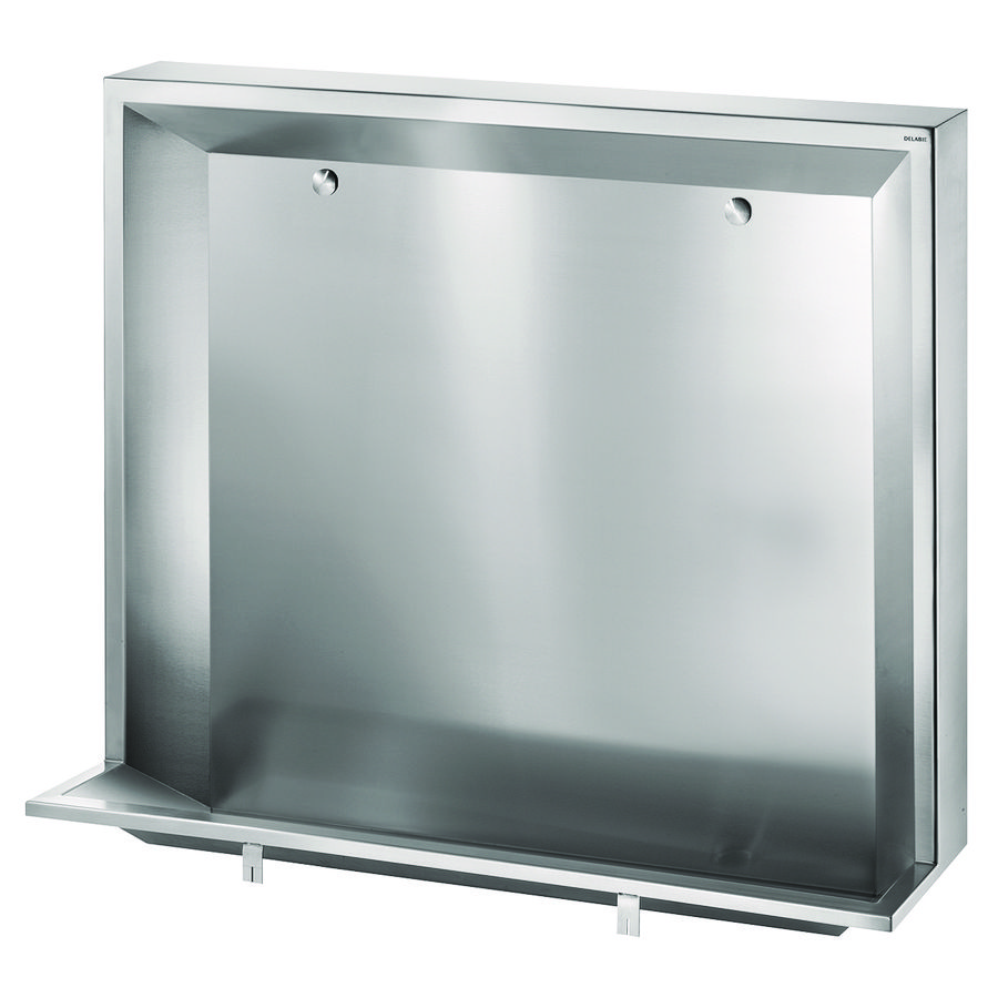 Urinoirgoot staand L L.1200 toevoer achteraan RVS 304 sat