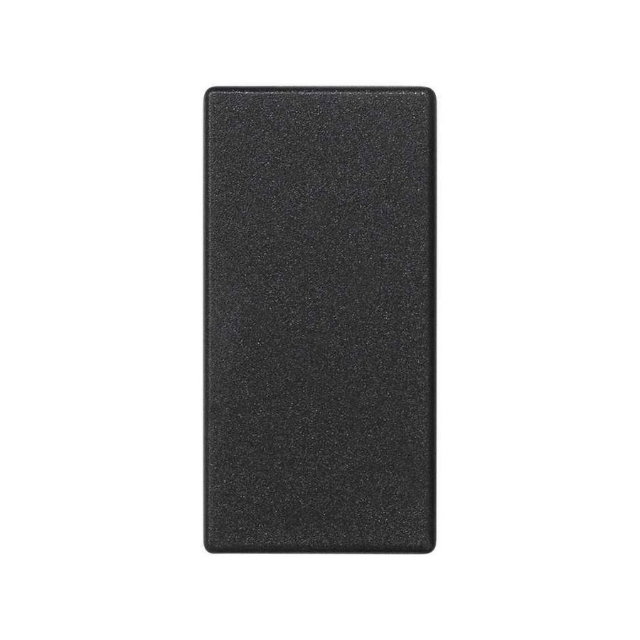 Blindplaat zwart 22,5x45mm