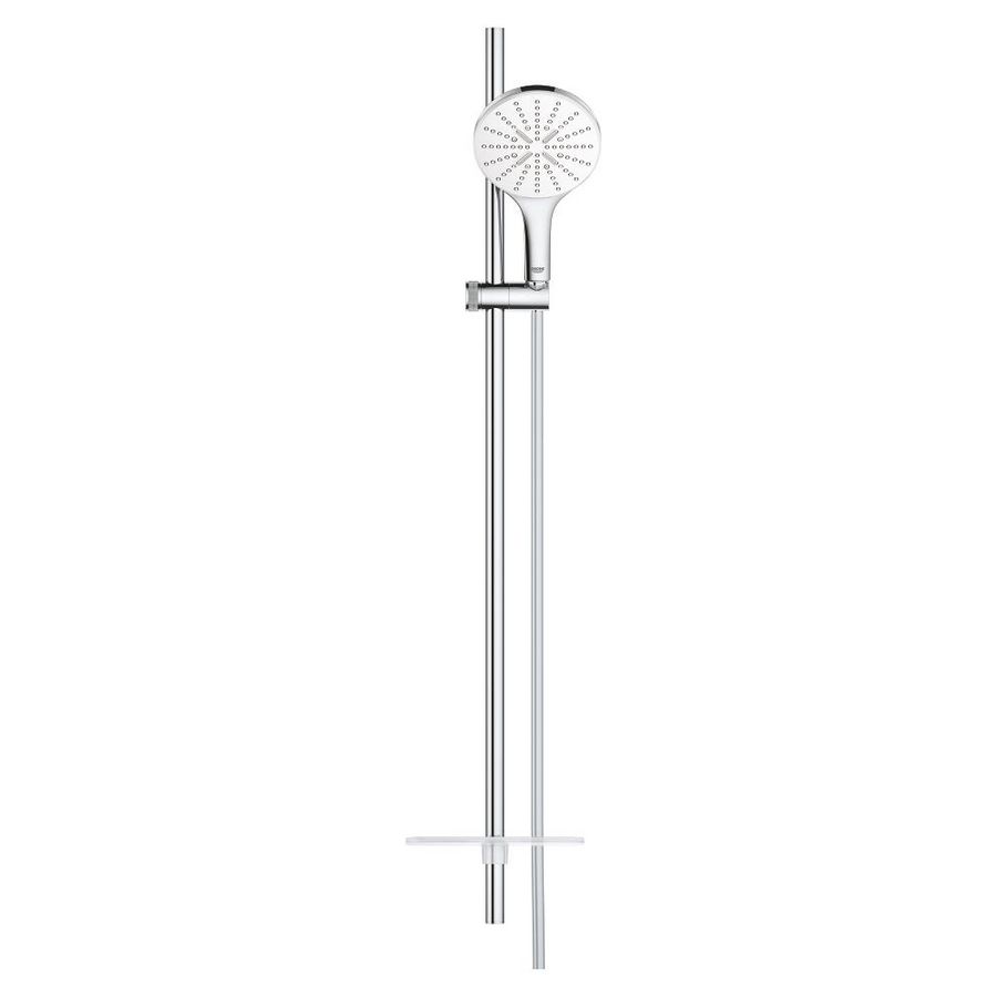 Glijstangset rainshower 150 smartact. 90cm moonwhite