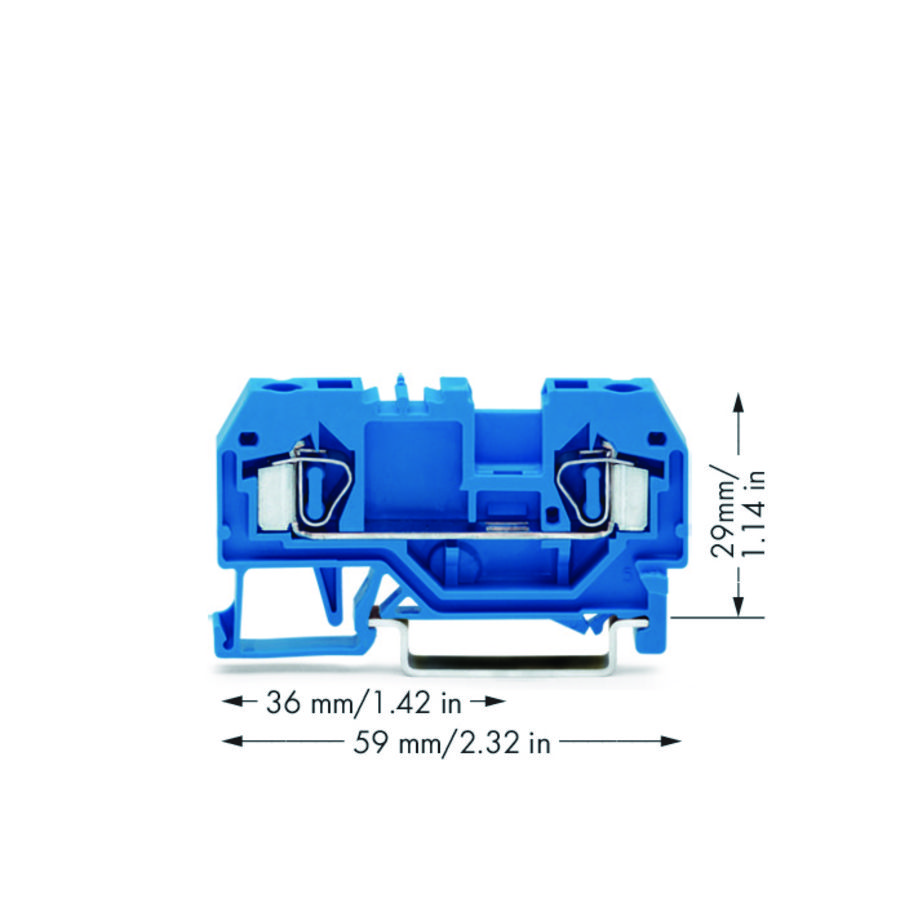 2-draads rijgklem 4mm² Ex i 281-904 VVE=50