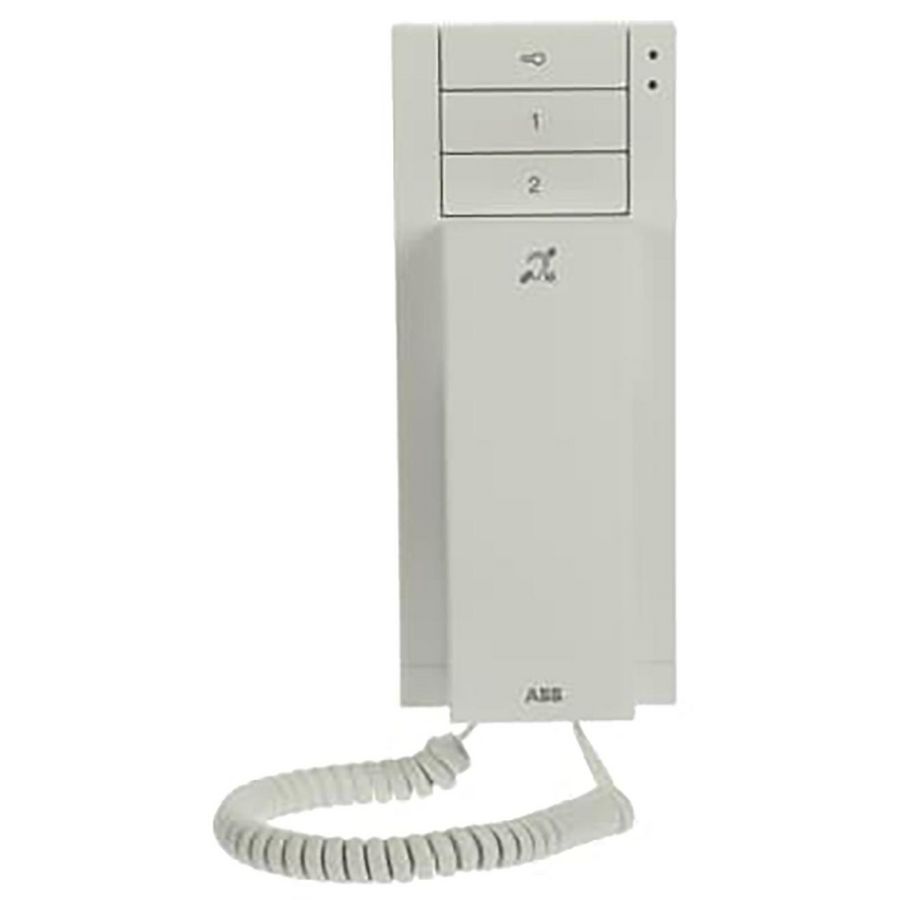 Audio handset binnenpost Wit 3 knoppen met ringleiding (M22003-W-02)