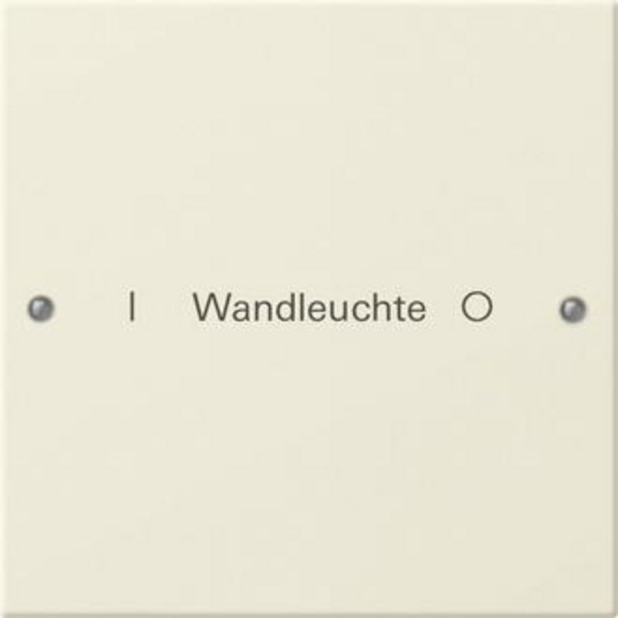 Wippenset 1-voudig beschr. System 55 creme wit(gel.)