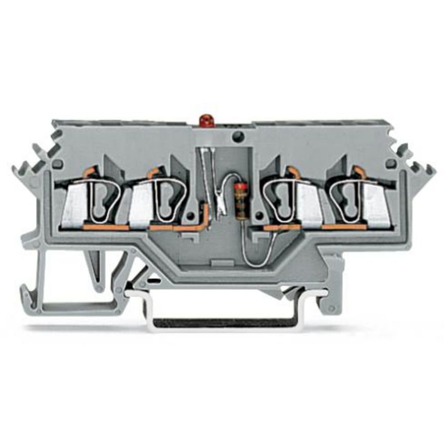 Moduleklem 4-draads LED rood grijs 280-624/281-413 VVE=100