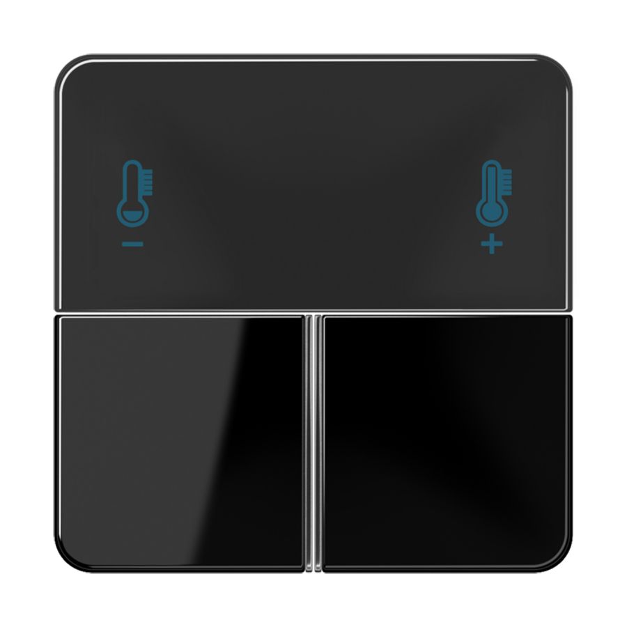 Compact tastafdekking CD zwart KNX RCD