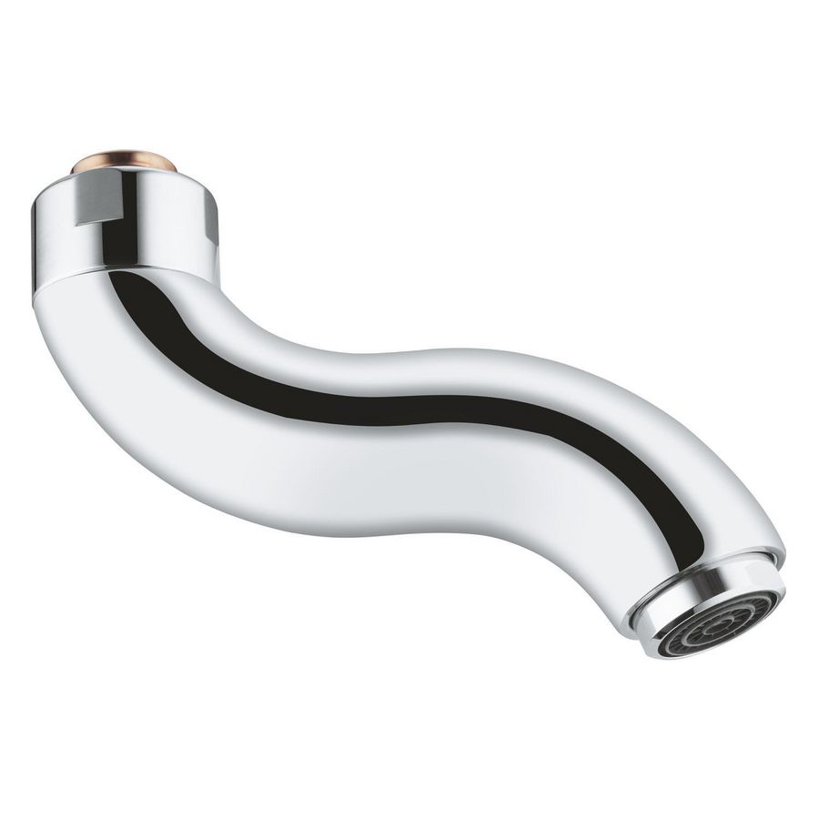 Uitloop kort chroom 89mm incl. perlator