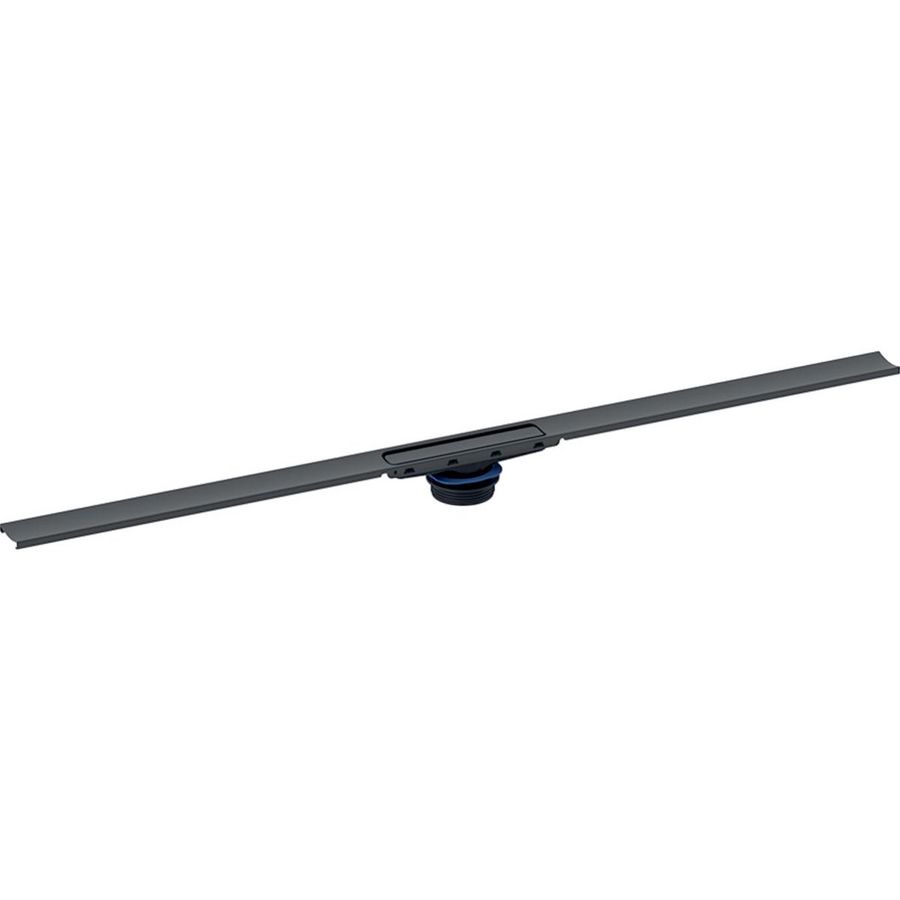 Douchegoot afbouwset Cleanline30 300-900mm Zwart rvs excl. ruwbouwset
